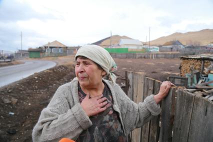 Республика Хакасия. Последствия пожаров. Жительница сгоревшего поселка.