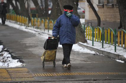 Москва. Ветреная погода.