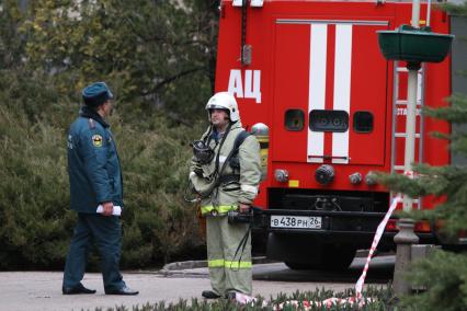 Ставрополь. Пожар в здании краевой Думы.