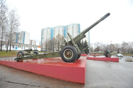 Москва. Государственный музей обороны Москвы. Гаубица.