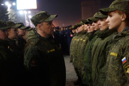 Екатеринбург. Первая ночная репетиция Парада Победы.