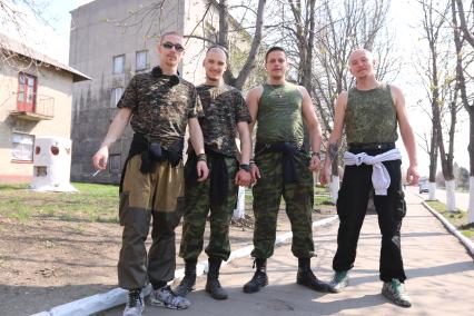Украина. Донецкая область. г.Дебальцево. Сербские добровольцы.