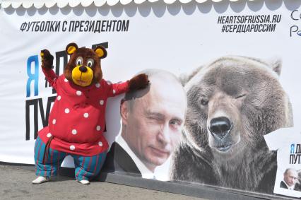 Ростовые куклы ВДНХ в Москве.