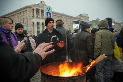 Евромайдан. Площадь Независимости. Акция сторонников евроинтеграции Украины.