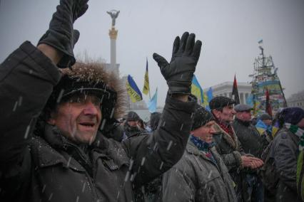 Евромайдан. Площадь Независимости. Акция сторонников евроинтеграции Украины.