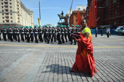 Москва. Военный парад на Красной площади, в честь 70-летия Победы в Великой Отечественной войне.