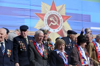 Санкт-Петербург. Парад Победы на Дворцовой площади в честь 70-летия Победы в Великой Отечественной войне.