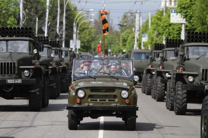 Ставрополь. Военная техника на Параде Победы в честь 70-летия Победы в Великой Отечественной войне.