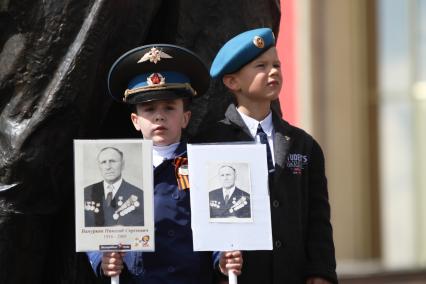 Ставрополь. Акция `Бессмертный полк` в честь 70-летия Победы в Великой Отечественной войне.