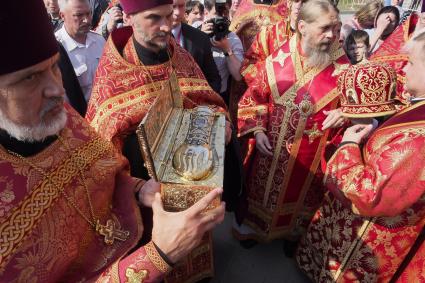 Тула. Прибытие мощей Георгия Победоносца.