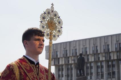 Тула. Прибытие мощей Георгия Победоносца.