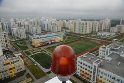 Спальный район \"Академический\". Фотографы-блогеры снимали городские виды с крыш и верхних этажей новостроек, в рамках проекта Комсомольской правды \"Екатеринбург на высоте\". Екатеринбург