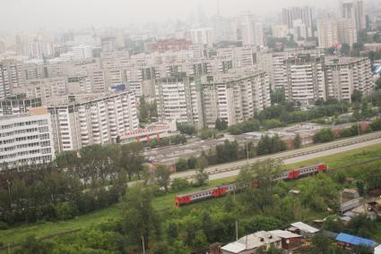 Спальный район \"Ботанический\". Фотографы-блогеры снимали городские виды с крыш и верхних этажей новостроек, в рамках проекта Комсомольской правды \"Екатеринбург на высоте\". Екатеринбург