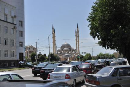 Виды Грозного. Мечеть `Сердце Чечни` имени Ахмата Кадырова.