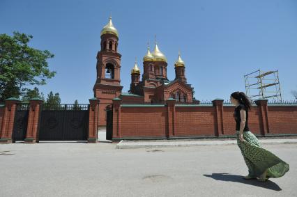 Чечня. Станица Наурская. Православный храм.