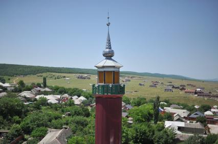 Чечня. Гудермесский район. п.Ойсхара. Минарет.