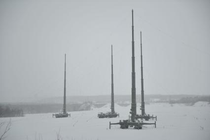 Мурманская область. Комплекс радиоэлектронной борьбы (РЭБ) на базе Гвардейского Невельско-Берлинского зенитно-ракетного полка войск противовоздушной обороны.