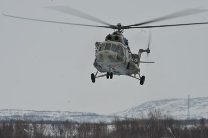Мурманская область. п.Североморск-3. Вертолет Ми-26.