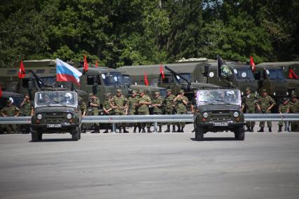 Воронежская область, г. Острогожск. Всероссийский этап конкурса `Мастера автобронетанковой техники`, проходящего в рамках `Армейских международных игр-2015`.