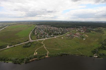 Виды Подмосковья из кабины автожира (гироплана).