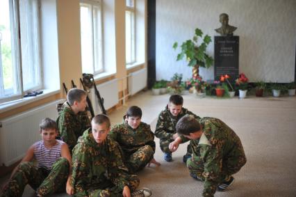 Тульская область. Детский военно-патриотический клуб `Витязь`.