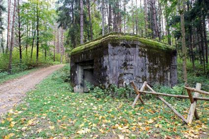 Белоруссия, Гродненская область. Оборонительные сооружение времен Второй мировой войны у Августовского канала.