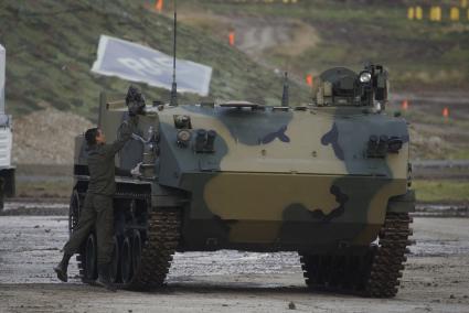 Нижний Тагил. БМД `Ракушка`на 10-ой международной выставке вооружений `Russia Arms Expo - 2015`.