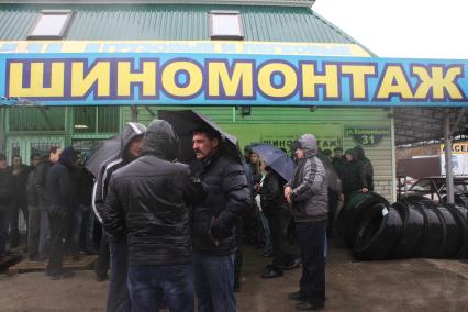 Ставрополь. Протест дальнобойщиков против введения платы за проезд по федеральным дорогам.