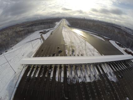 Московская область. Пункте оплаты проезда первого платного участка от МКАД до Солнечногорска автомобильной дороги М11 Москва - Санкт-Петербург.