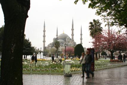 Турция, Стамбул. Голубая мечеть (Мечеть Султанахмет).