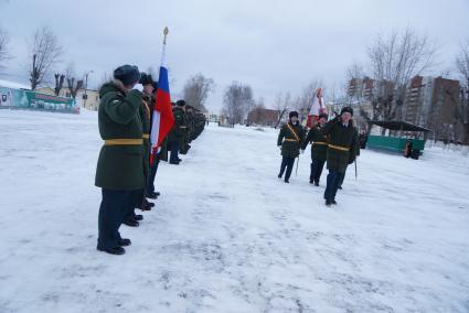 Екатеринбург. Церемония вручения боевого знамени 43-й отдельной железнодорожной бригаде.