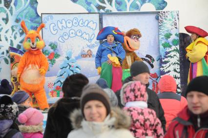 Москва. Усадьба Деда Мороза в Кузьминках. Новогоднее представление для детей.