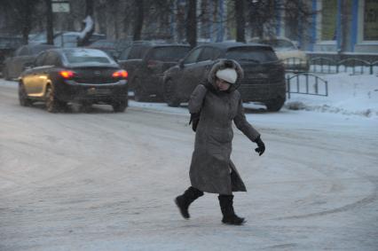 Метель в Москве.