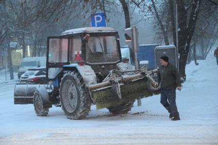 Метель в Москве.