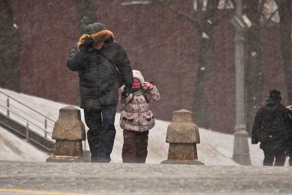 Метель в Москве.