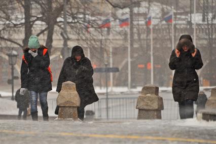 Метель в Москве.