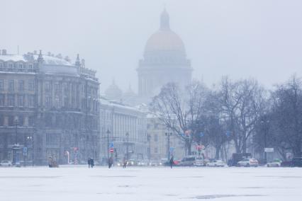 Санкт-Петербург. Снегопад.