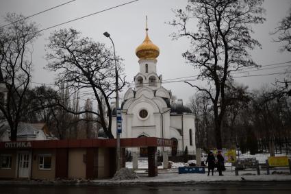 Украина. Донецк. Церковь Агапита Печерского.