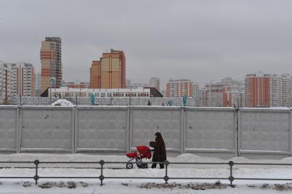 Москва. Территория ТЭС в районе Некрасовка.