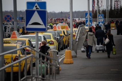 Московская область. Такси на территории аэропорта Домодедово.