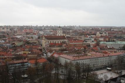 Литва, Вильнюс. Вид на город.