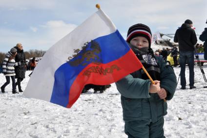 Симферополь. Праздничные мероприятия в честь годовщины воссоединения Крыма и Севастополя с Россией.