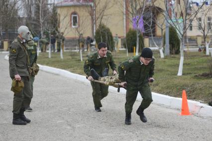 Ставрополь. Соревнования школьников по нормативам ГТО на базе ВДВ.