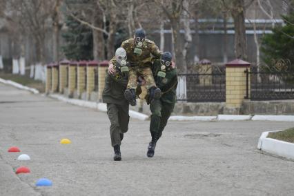 Ставрополь. Соревнования школьников по нормативам ГТО на базе ВДВ.