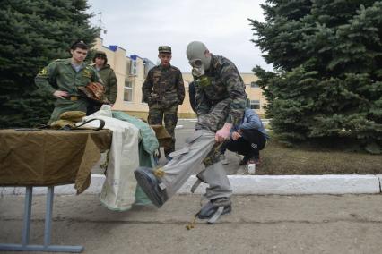 Ставрополь. Соревнования школьников по нормативам ГТО на базе ВДВ.