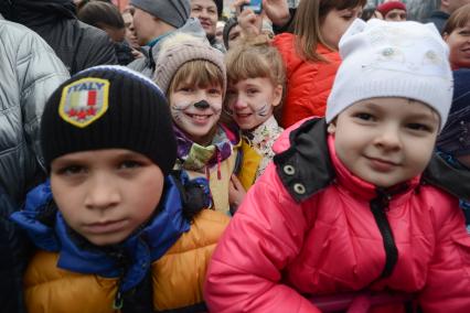 Ставрополь. Дети на празднике Широкой Масленицы