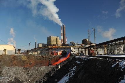 Карабаш.  Завода ЗАО `Карабашмедь` в гроде Карабаш Челябинской области.