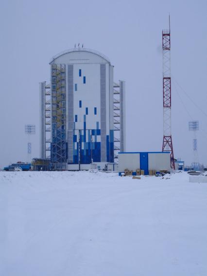 Амурская область, п.Углегорск. Стартовый комплекс космодрома `Восточный`.