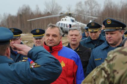 ЦФО. Глава МЧС России Владимир Пучков проверяет готовность регионов к сезону паводков и природных пожаров.