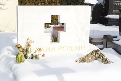 Троекуровское кладбище города Москвы могила прозаик драматург сценарист Рощин Михаил